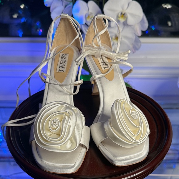 Badgley Mischka Janelle Ankle Tie Sandals - Picture 9 of 14